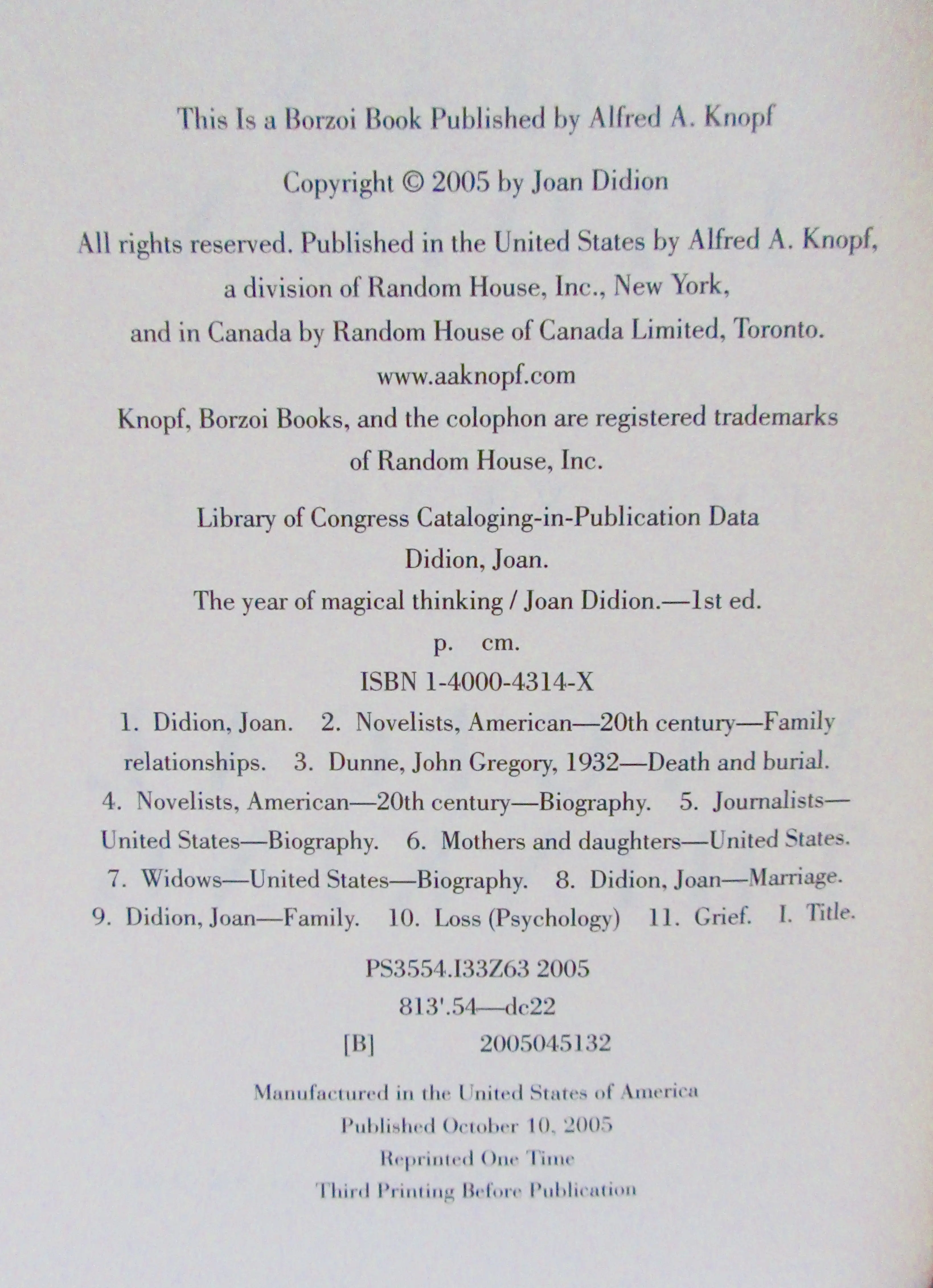 Joan Didion Ist Ed. & 3rd Printing, S/2 10 Joan Didion Ist Ed. & 3rd Printing, S/2