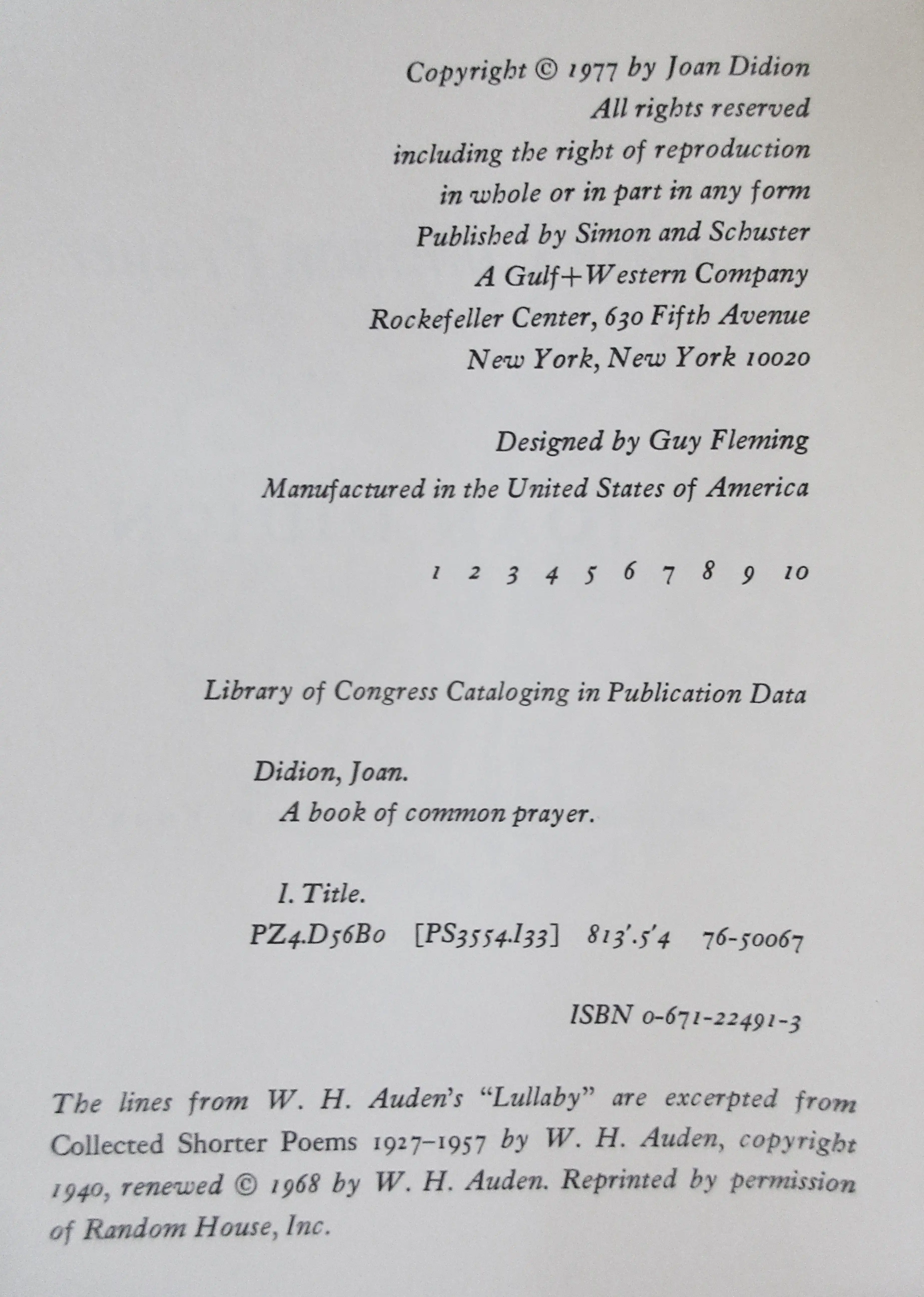 Joan Didion Ist Ed. & 3rd Printing, S/2 7 Joan Didion Ist Ed. & 3rd Printing, S/2