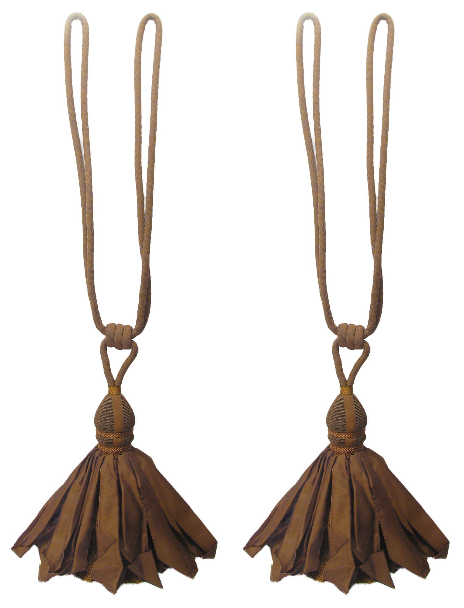 Copper Tieback w/ Ballgown Tassel, Pair 1 Copper Tieback w/ Ballgown Tassel, Pair