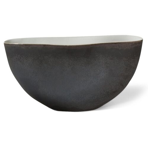 Isaias Pinched Bowl, Matte Bronze 1 Isaias Pinched Bowl, Matte Bronze