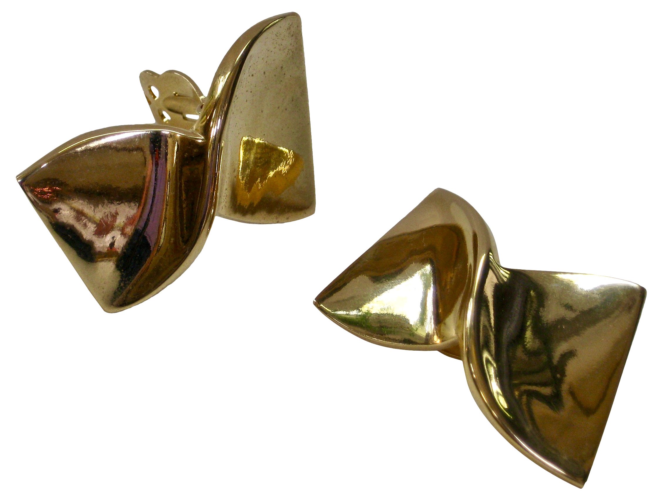 Givenchy Gold Bow Earrings 1 Givenchy Gold Bow Earrings