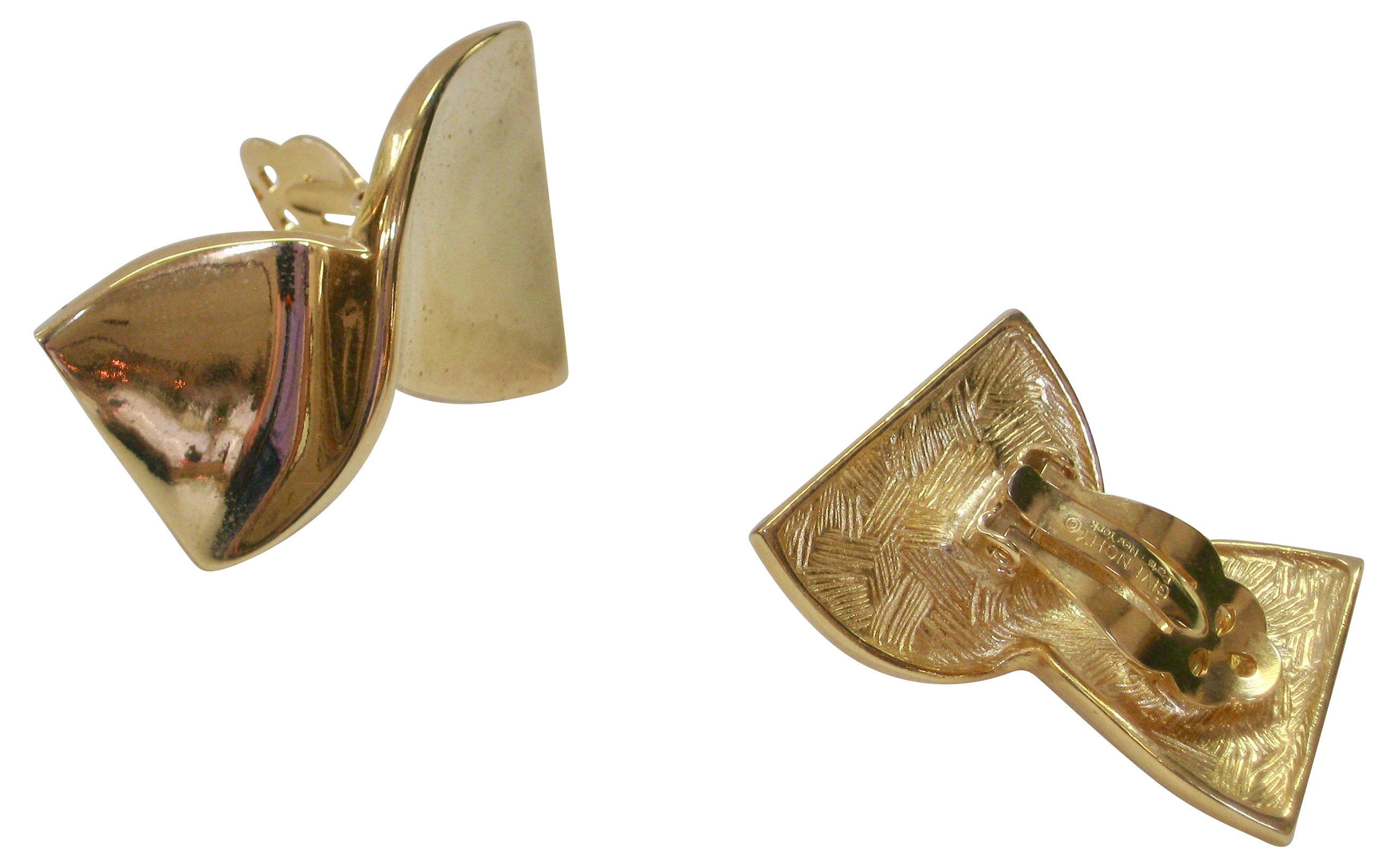 Givenchy Gold Bow Earrings 2 Givenchy Gold Bow Earrings