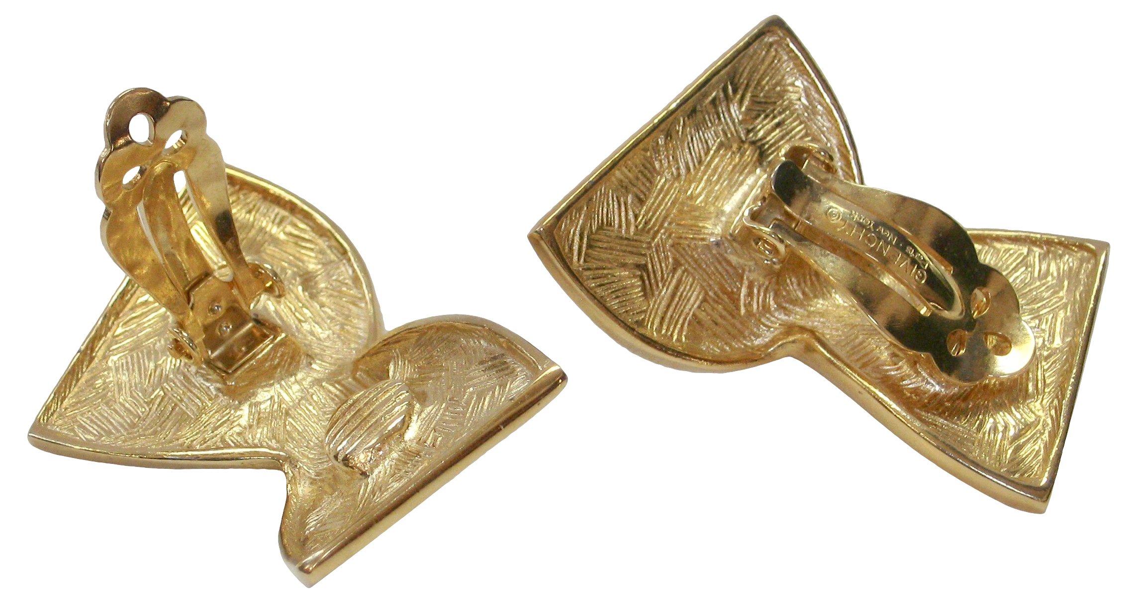 Givenchy Gold Bow Earrings 4 Givenchy Gold Bow Earrings