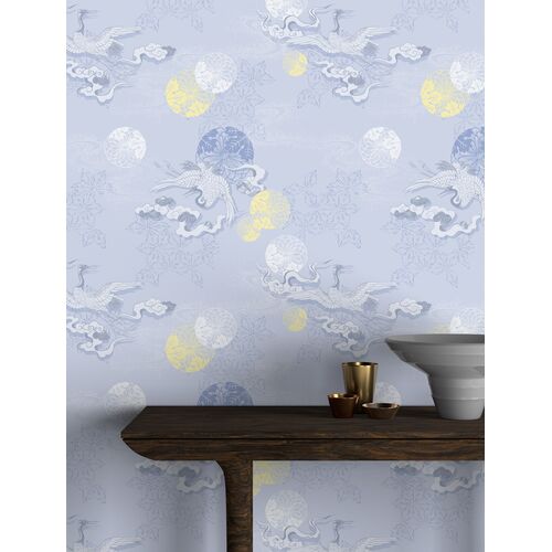 Yuki Osada, Cranes and Starry Sky Wallpaper 2 Yuki Osada, Cranes and Starry Sky Wallpaper