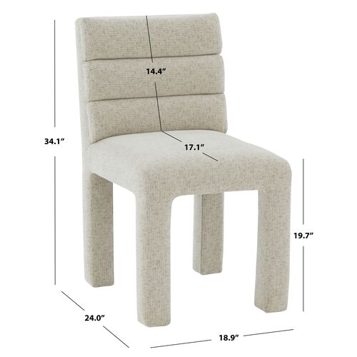 Maelis Tufted Dining Chair, Chenille 6 Maelis Tufted Dining Chair, Chenille