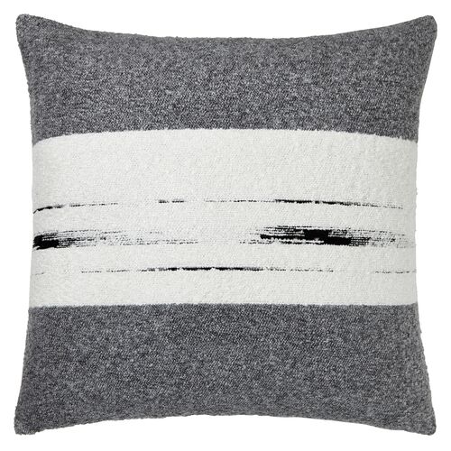 Chalet Bold Stripe Pillow Cover, Winter White 1 Chalet Bold Stripe Pillow Cover, Winter White