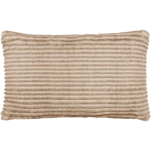 Candy Faux Fur Lumbar Pillow, Tan 1 Candy Faux Fur Lumbar Pillow, Tan