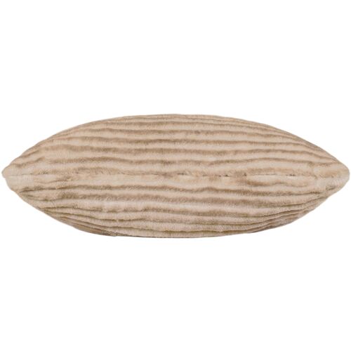Candy Faux Fur Lumbar Pillow, Tan 2 Candy Faux Fur Lumbar Pillow, Tan