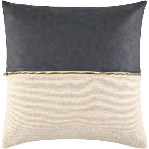 Waylon Polyester Zipper Accent Pillow 1 Waylon Polyester Zipper Accent Pillow