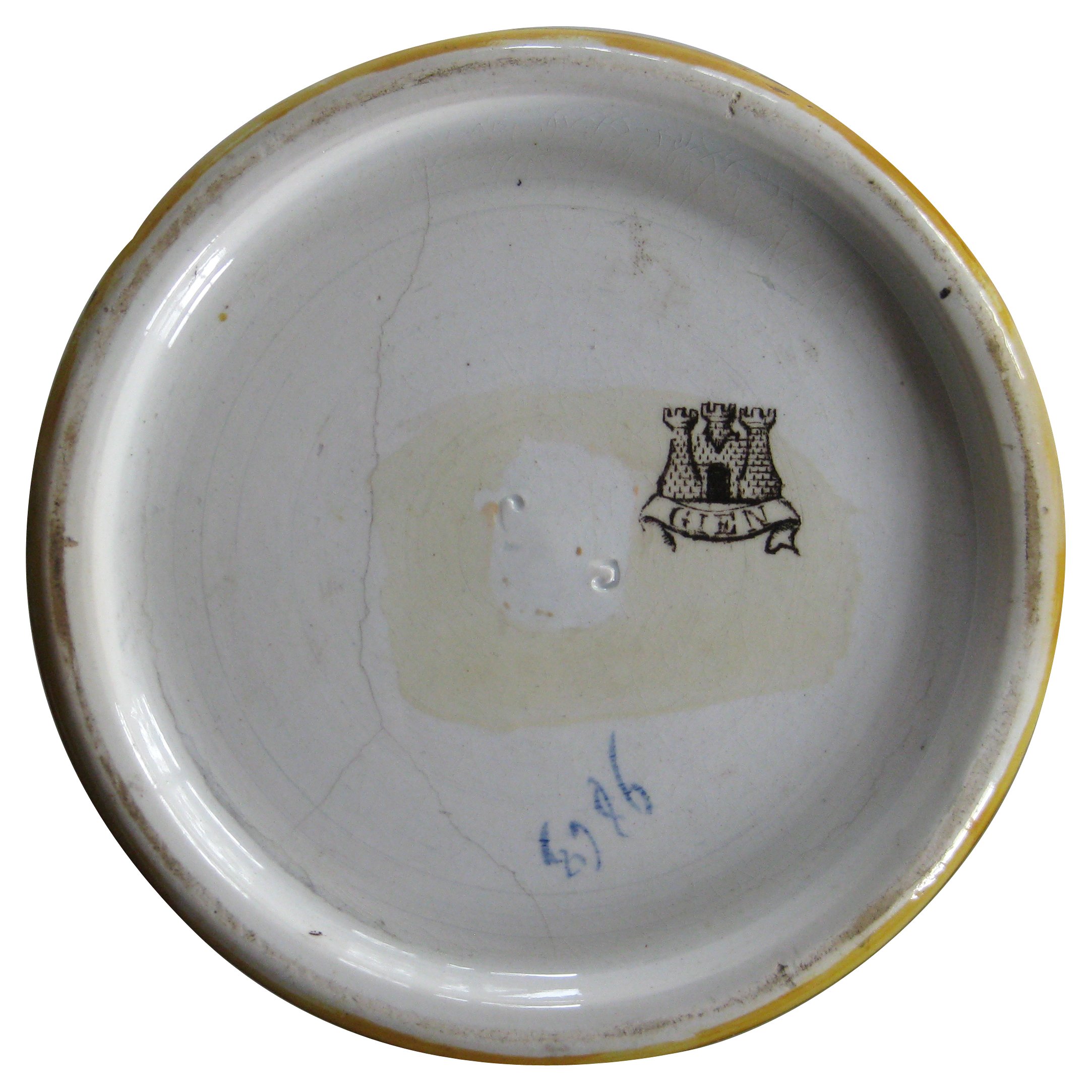 Antique Gien French Faience Vase 6 Antique Gien French Faience Vase