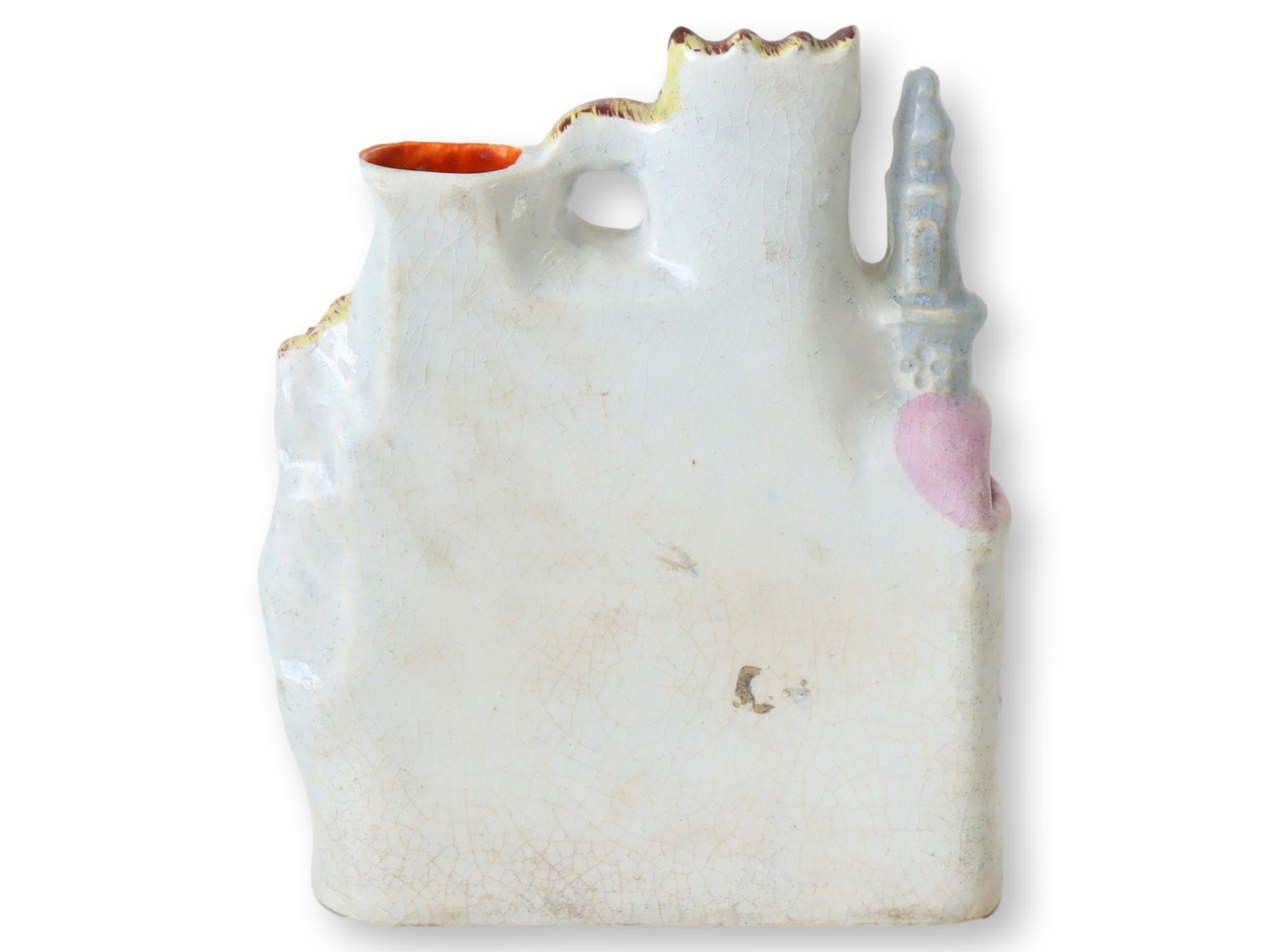 Antique Staffordshire Castle w/Drummer 2 Antique Staffordshire Castle w/Drummer