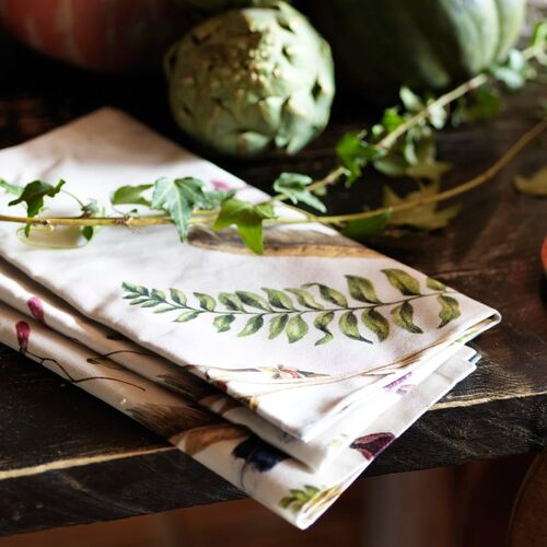 S/4 Forest Walk Napkins, Caf¨¦ Au Lait 4 S/4 Forest Walk Napkins, Caf¨¦ Au Lait