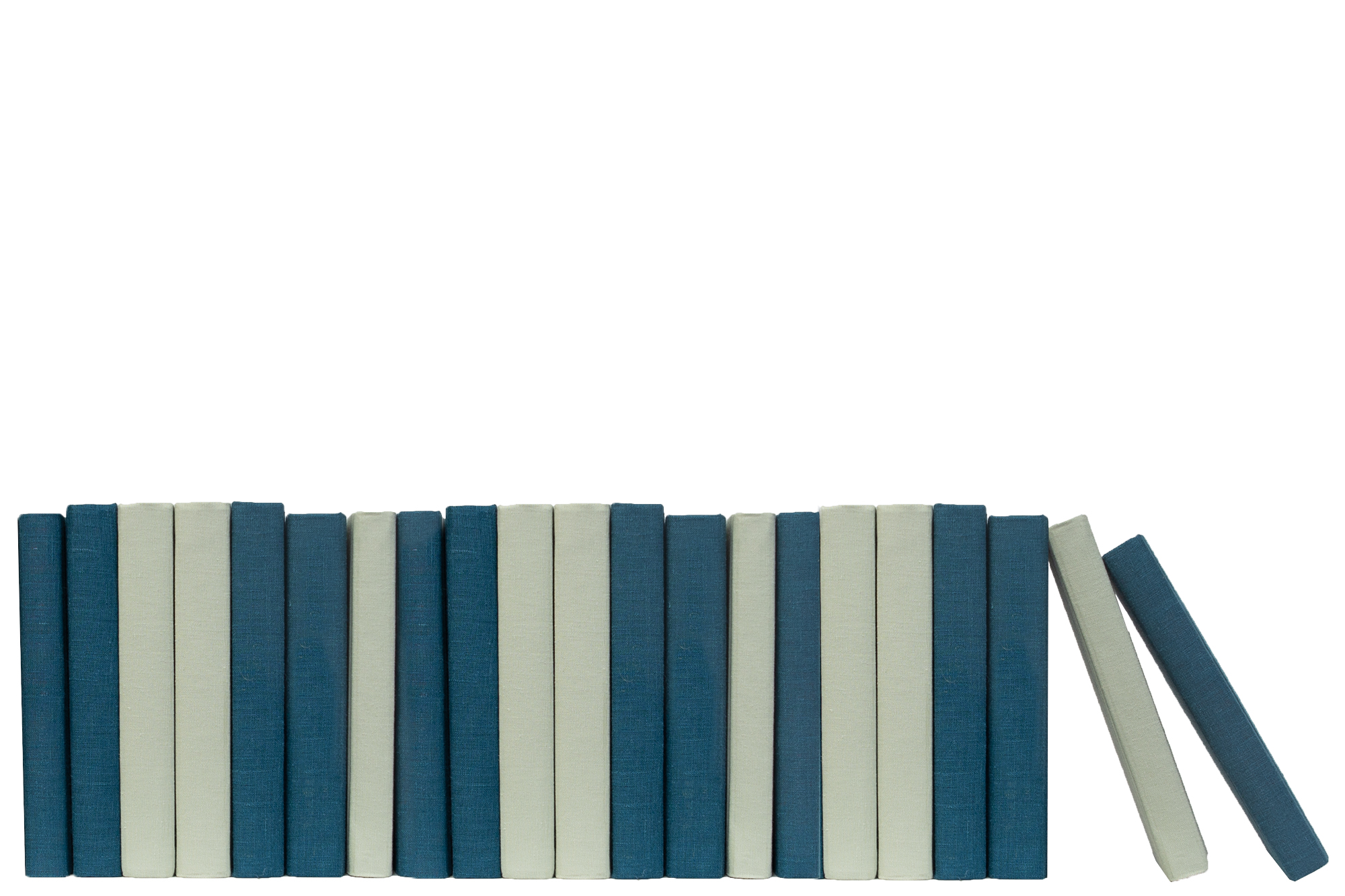 Linen Decorative Books by the Foot, Jade 1 Linen Decorative Books by the Foot, Jade