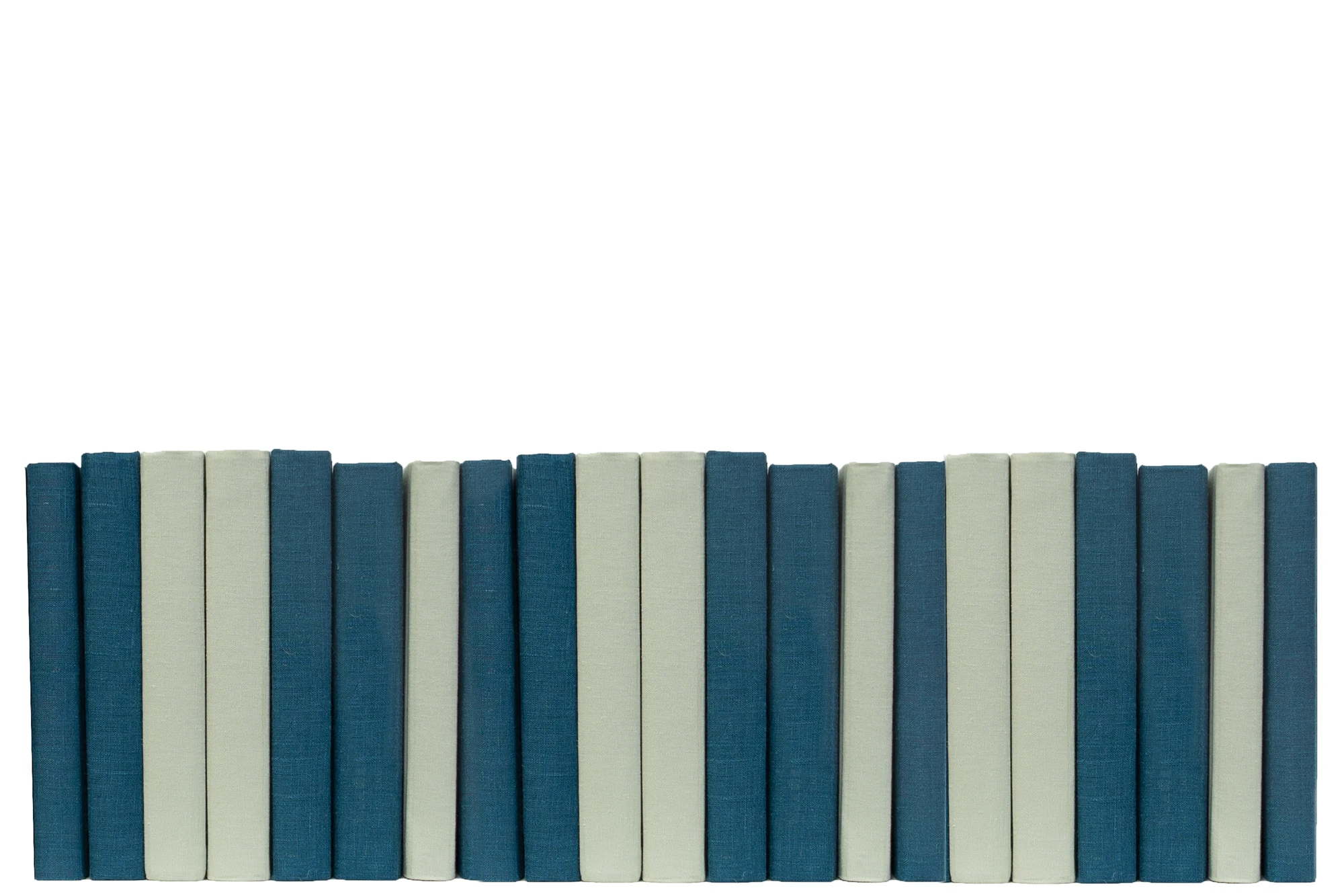Linen Decorative Books by the Foot, Jade 2 Linen Decorative Books by the Foot, Jade