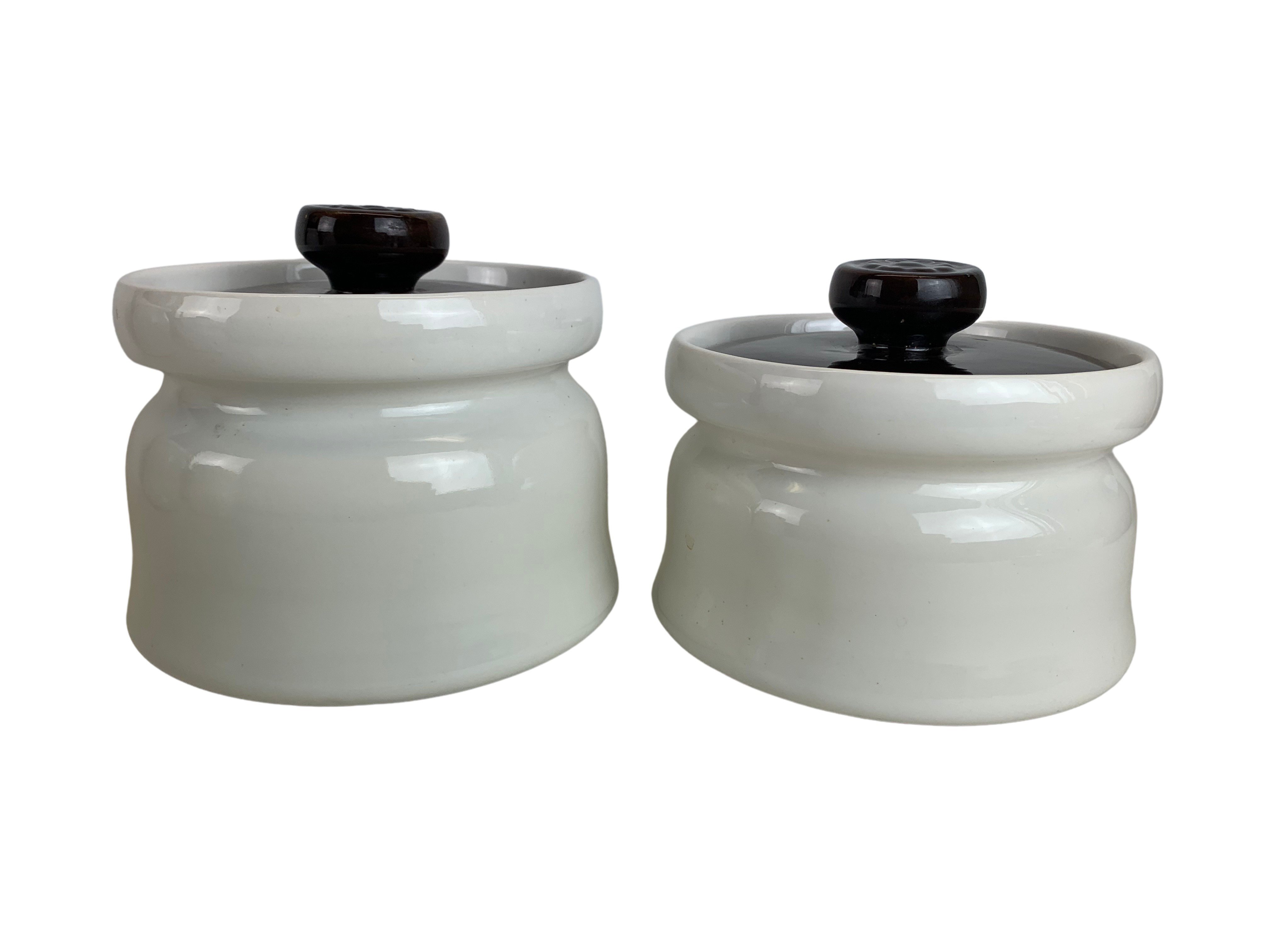 1960s Midcentury Ceramic Canisters, S/4 4 1960s Midcentury Ceramic Canisters, S/4