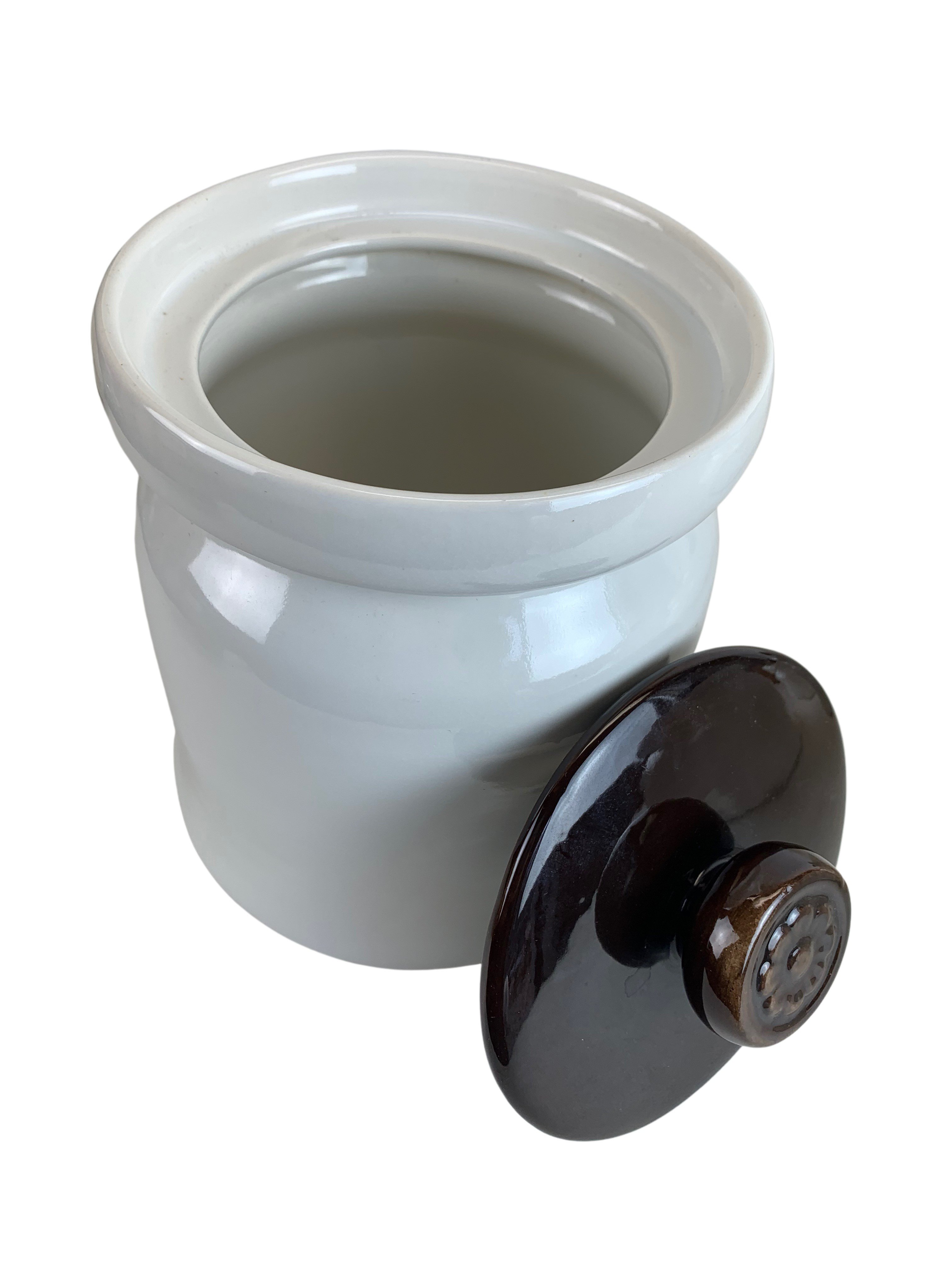 1960s Midcentury Ceramic Canisters, S/4 5 1960s Midcentury Ceramic Canisters, S/4