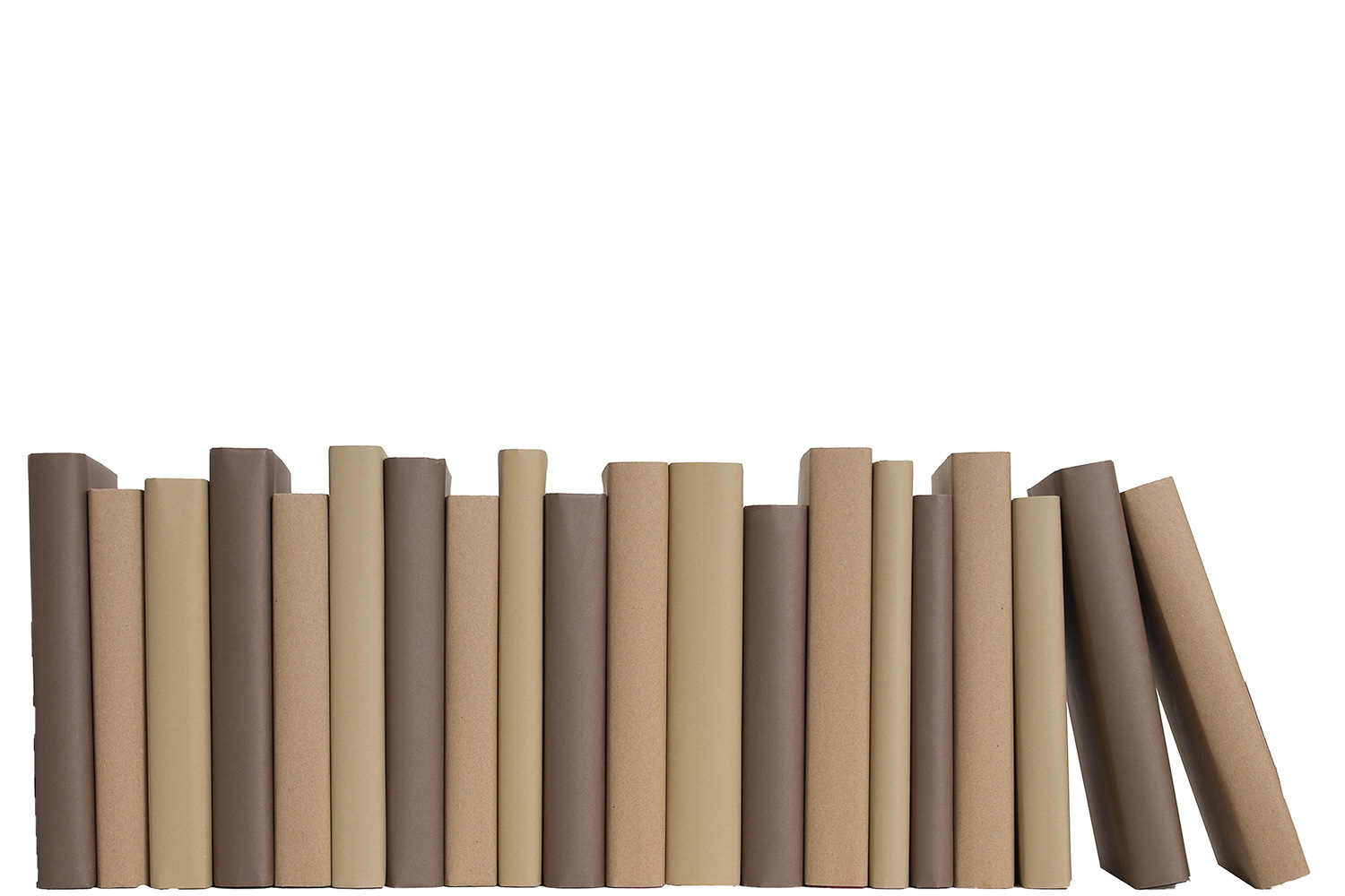 Paper Wrapped Decorative Books by the Foot, Chocolate 1 Paper Wrapped Decorative Books by the Foot, Chocolate