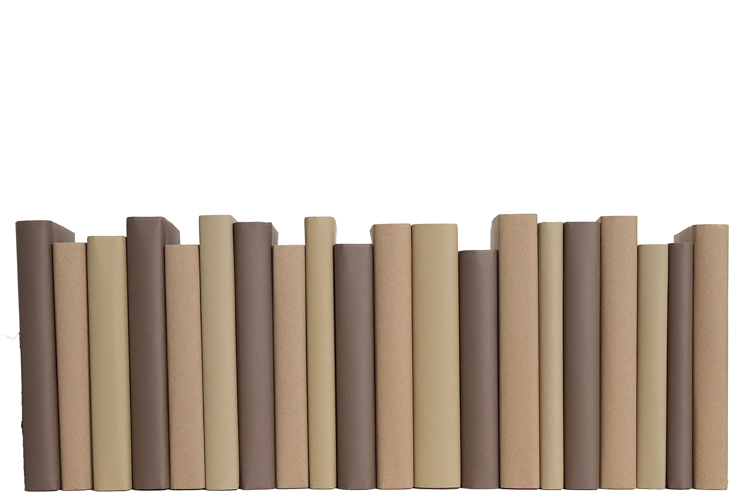 Paper Wrapped Decorative Books by the Foot, Chocolate 2 Paper Wrapped Decorative Books by the Foot, Chocolate