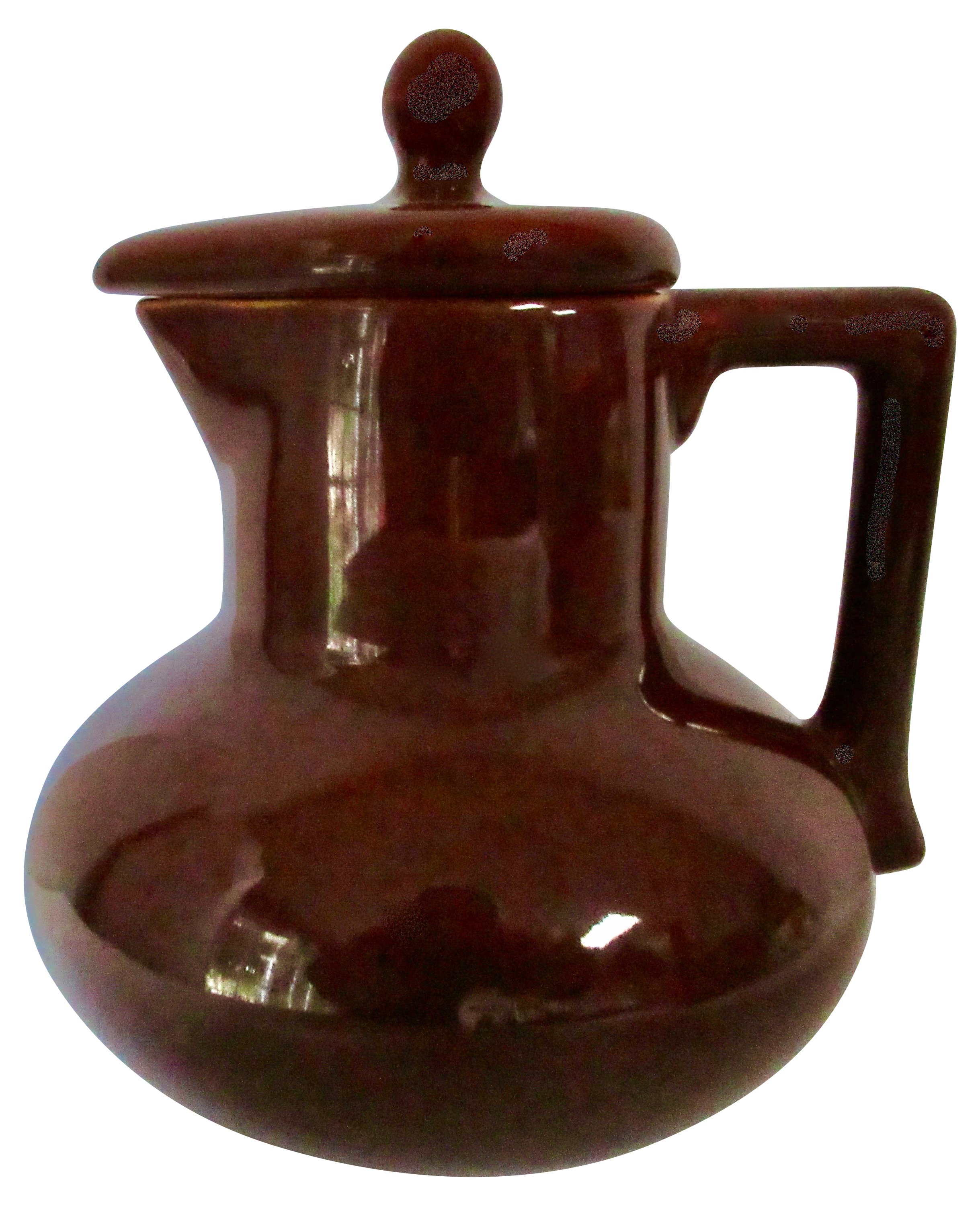 1930s California Pottery Jug with Lid 1 1930s California Pottery Jug with Lid