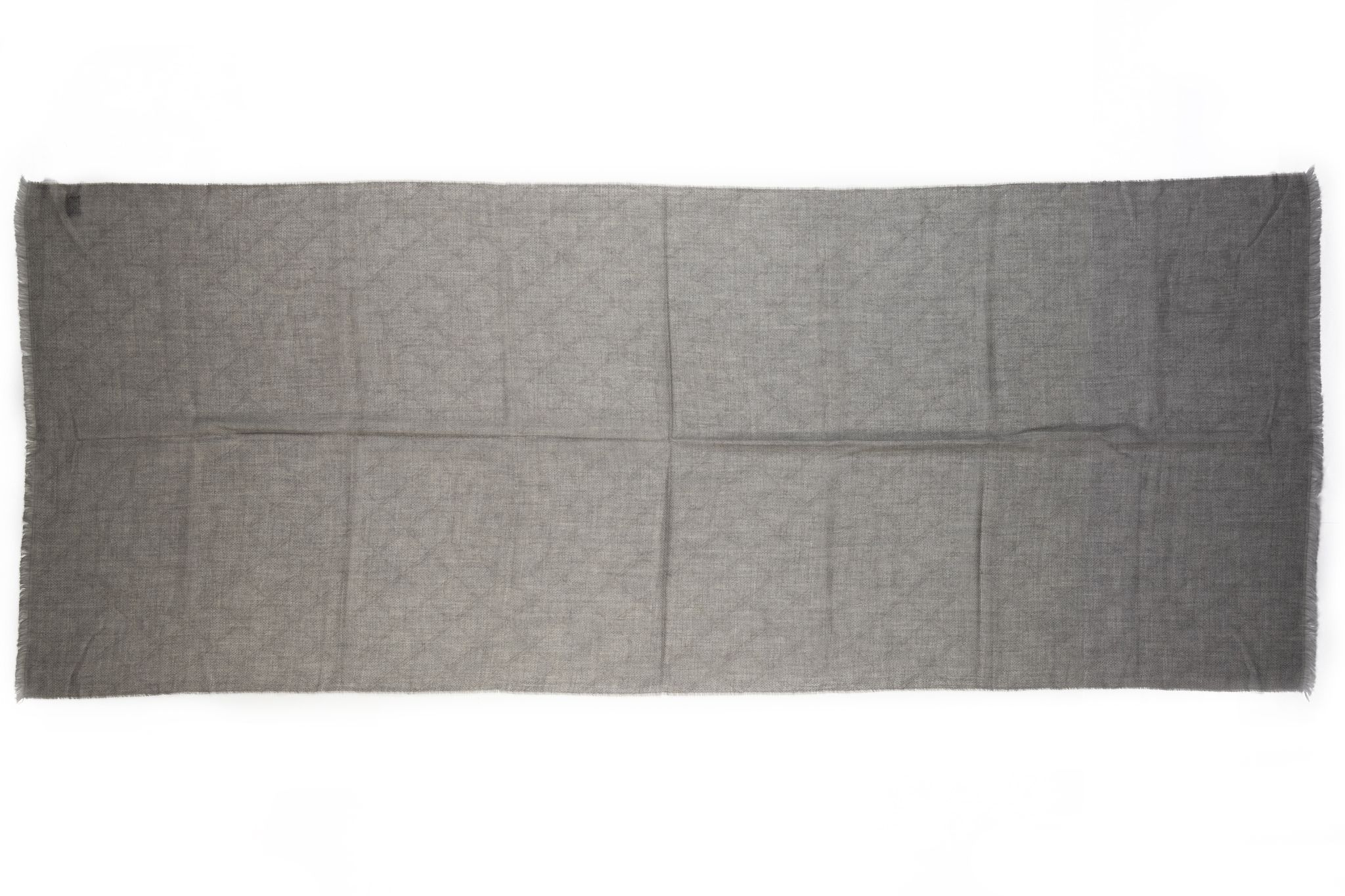 Chanel BN Gray Cashmere Camellia Shawl 1 Chanel BN Gray Cashmere Camellia Shawl