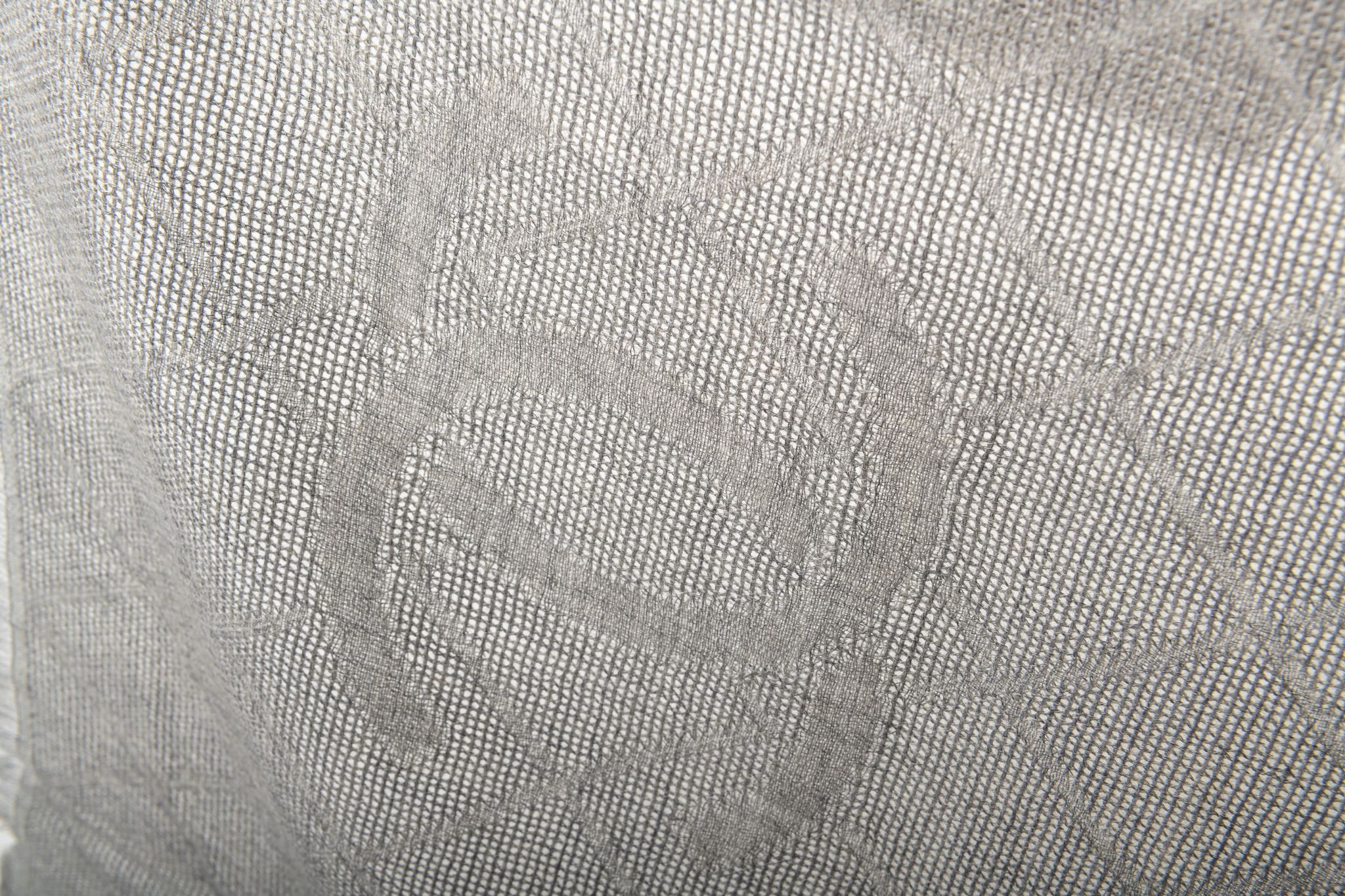 Chanel BN Gray Cashmere Camellia Shawl 3 Chanel BN Gray Cashmere Camellia Shawl