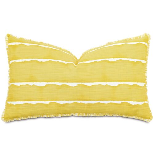 Meyer 26x15 Mini Fringe Pillow, Yellow 1 Meyer 26x15 Mini Fringe Pillow, Yellow