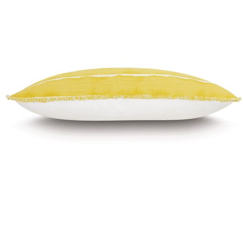 Meyer 26x15 Mini Fringe Pillow, Yellow 3 Meyer 26x15 Mini Fringe Pillow, Yellow