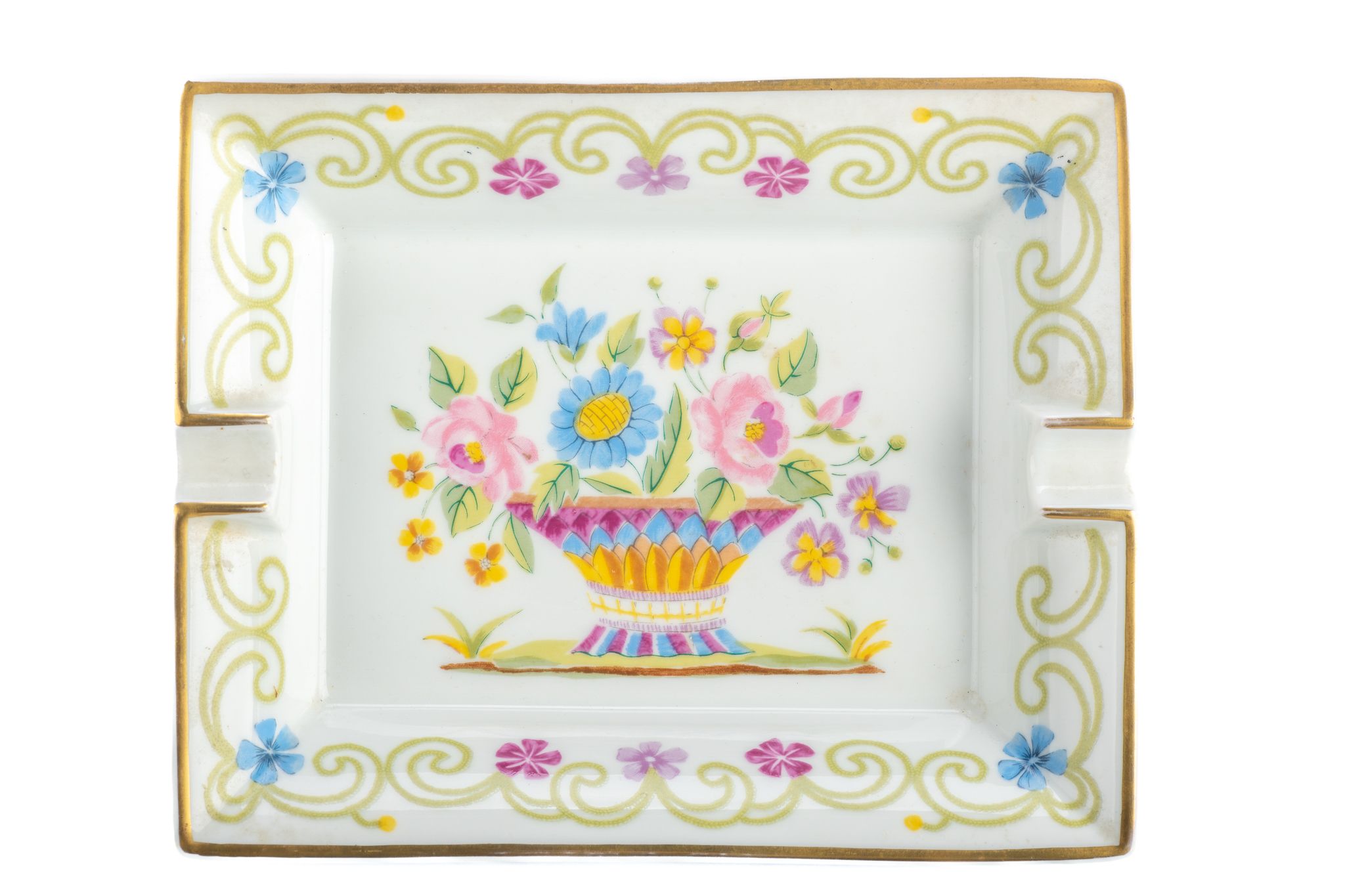 Hermes Flowerpot Porcelain Ashtray 1 Hermes Flowerpot Porcelain Ashtray