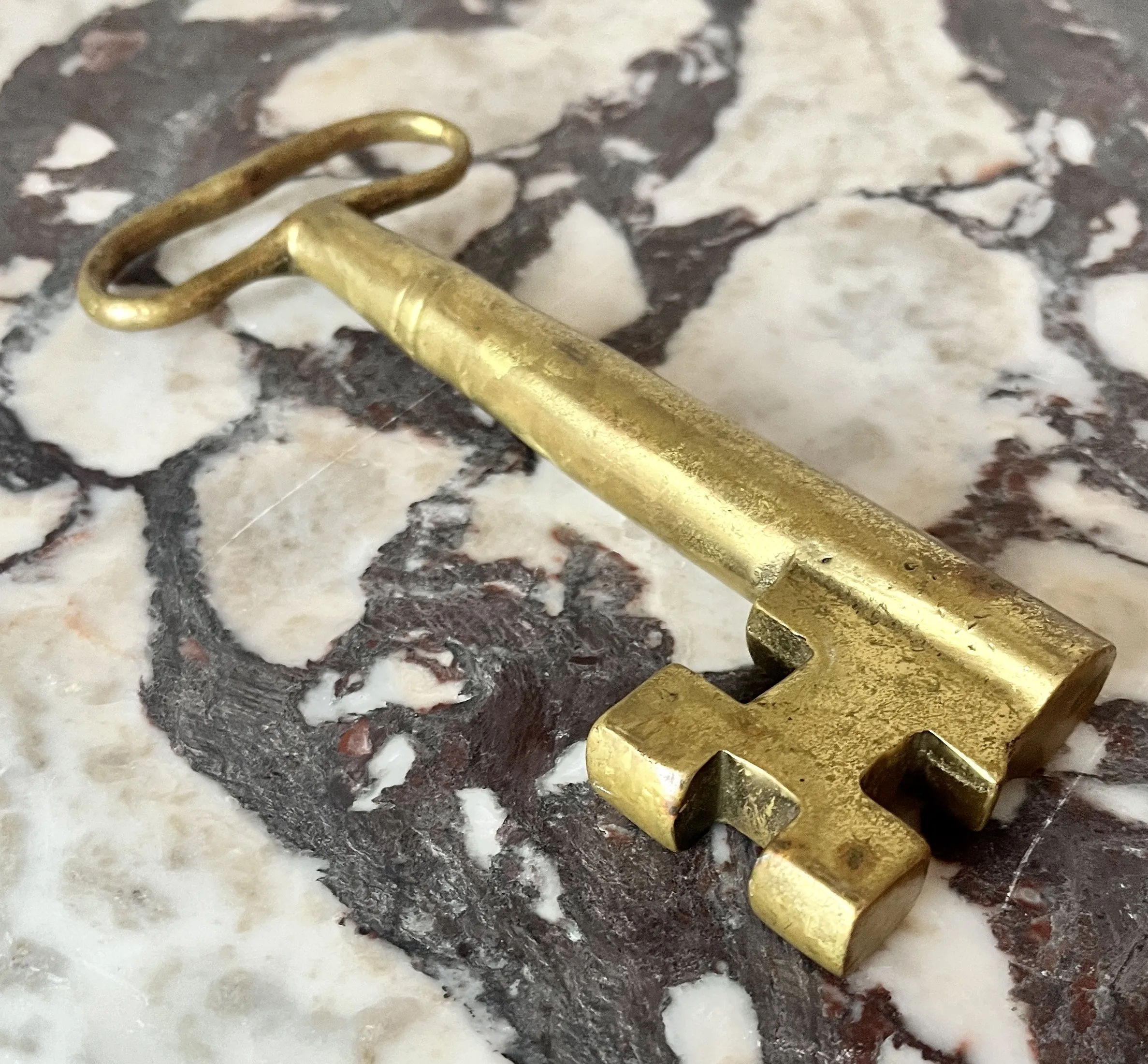 Solid Brass Oversize Antique Key 4 Solid Brass Oversize Antique Key