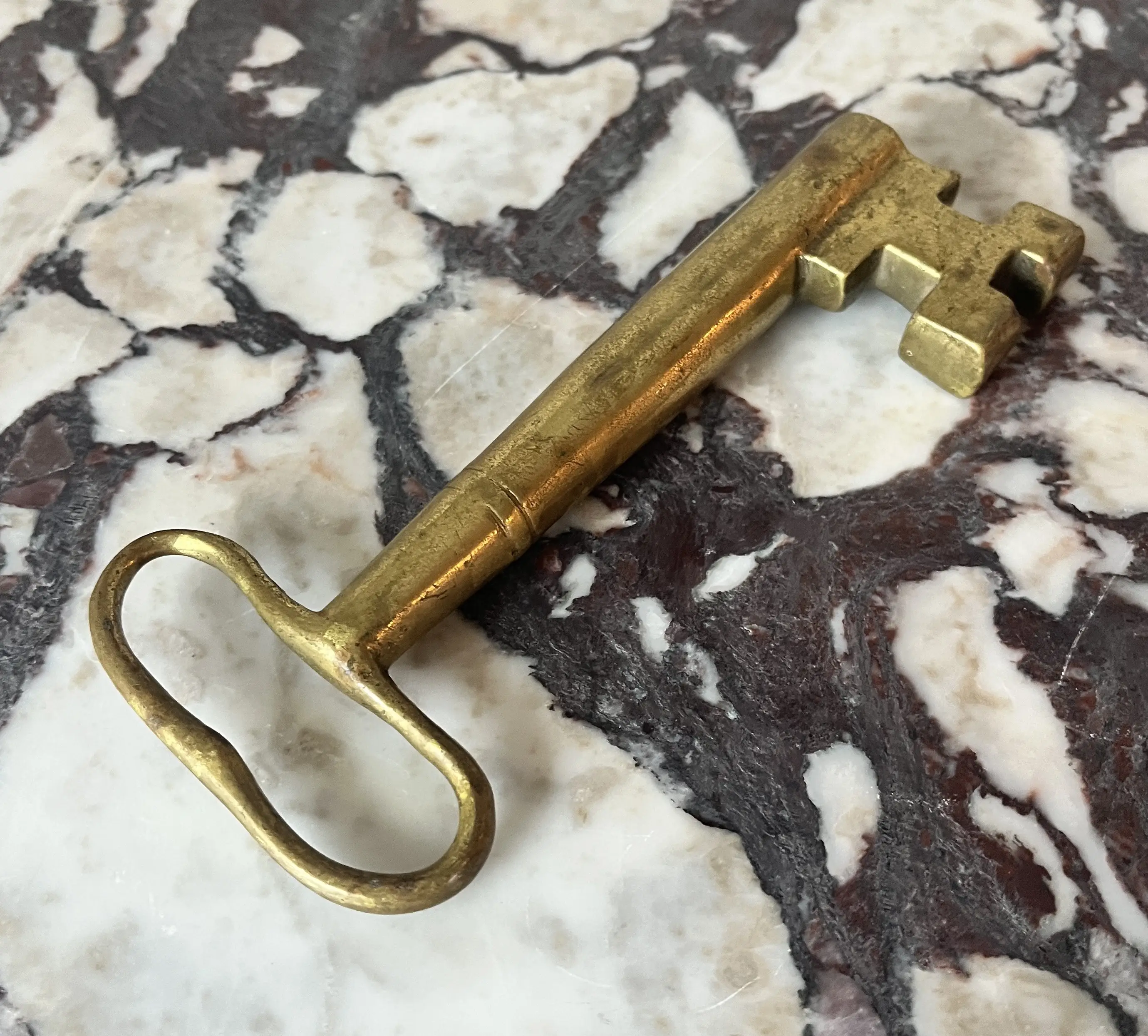 Solid Brass Oversize Antique Key 5 Solid Brass Oversize Antique Key