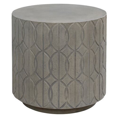 Elouise Indoor/Outdoor End Table, Gray 1 Elouise Indoor/Outdoor End Table, Gray