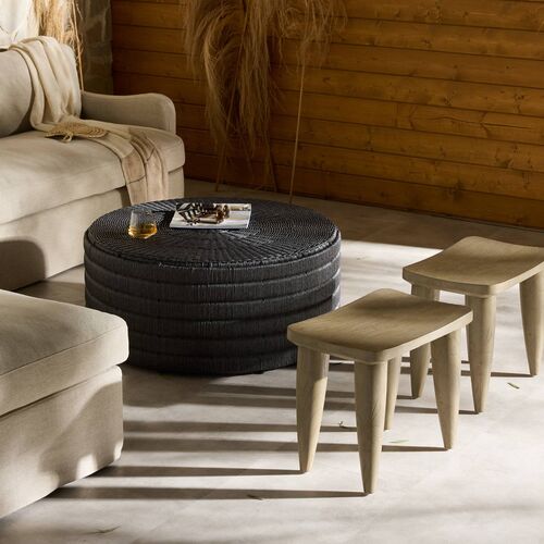Amara Outdoor Stool, Weathered Grey Teak 4 Amara Outdoor Stool, Weathered Grey Teak