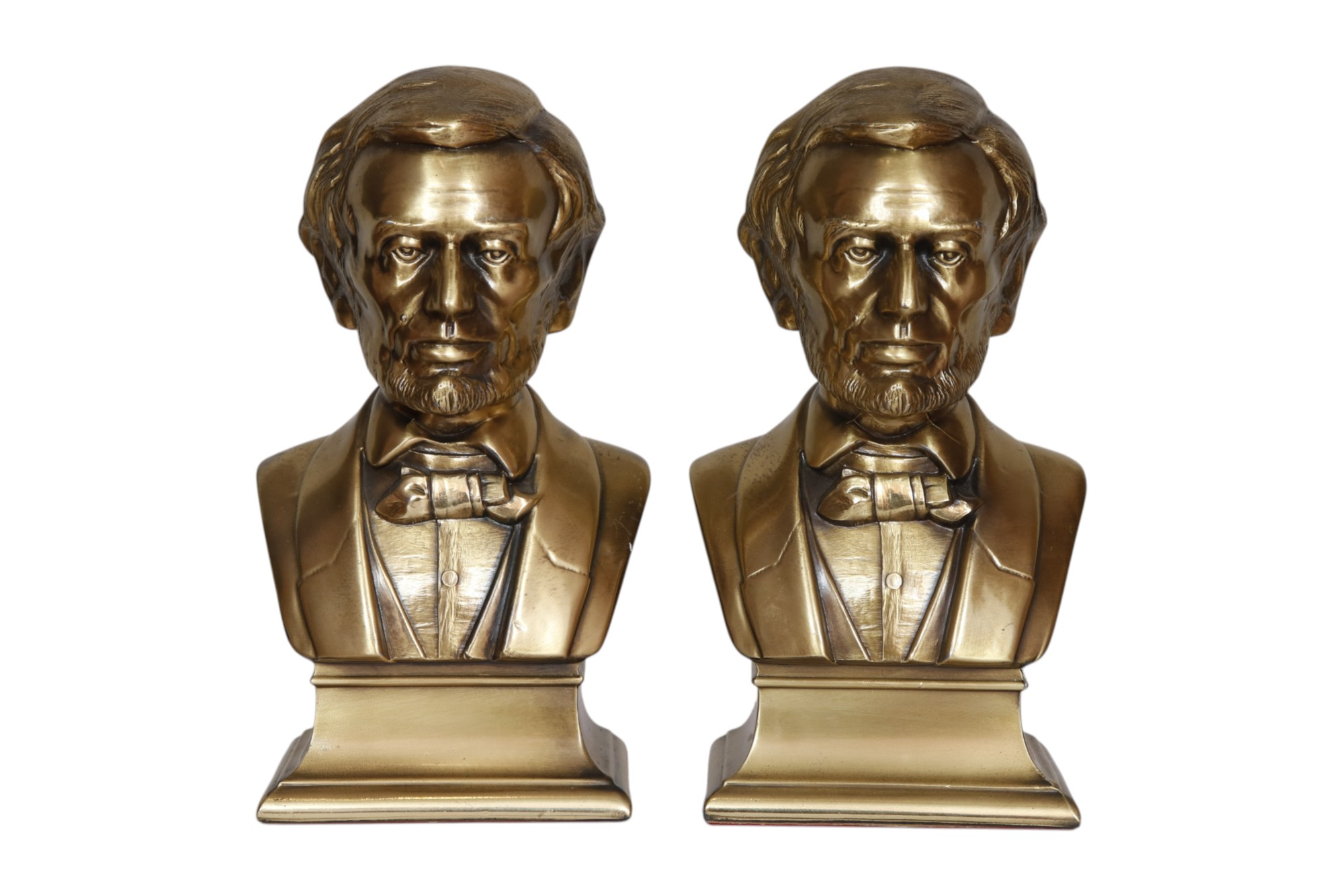 "Bust of Lincoln" Bookends, a Pair