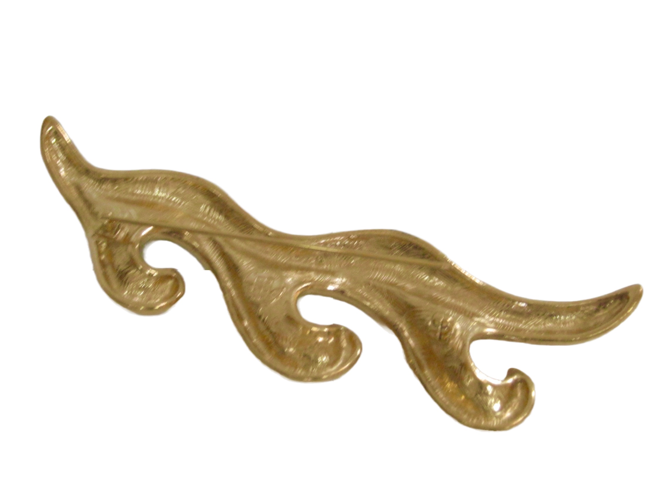 1980s Large Givenchy Carved Wave Brooch 3 1980s Large Givenchy Carved Wave Brooch