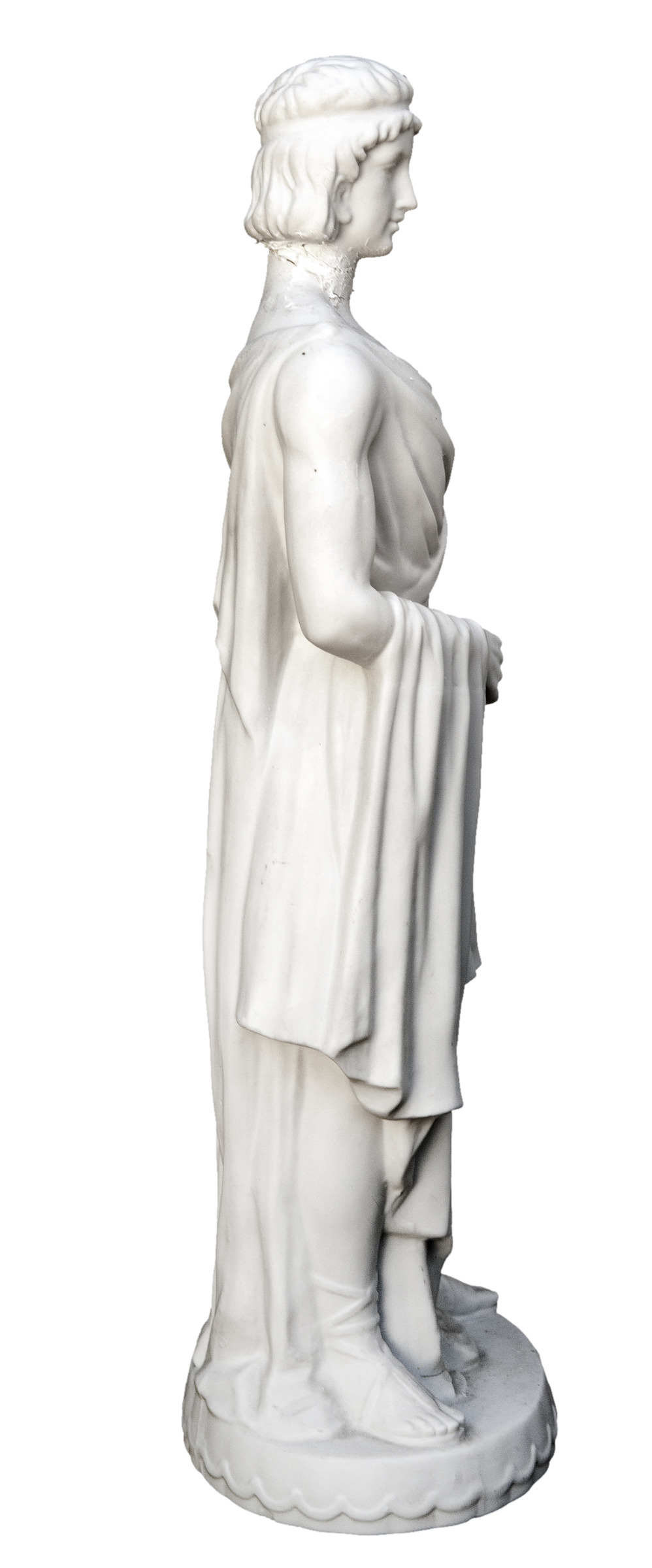 German White Bisque Figurines; a pair 4 German White Bisque Figurines; a pair