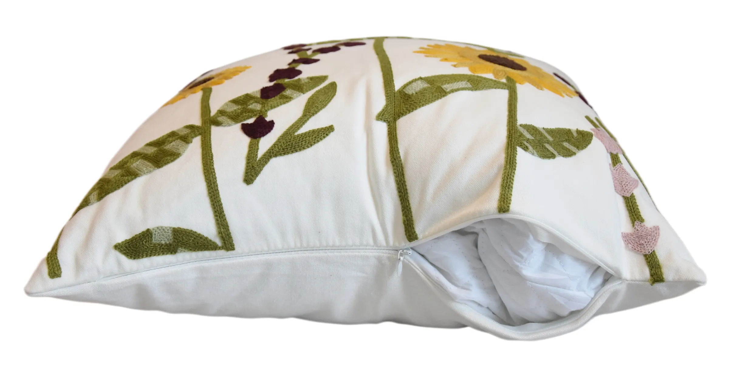 Abstract Woven Sunflower Flowers Pillow 2 Abstract Woven Sunflower Flowers Pillow