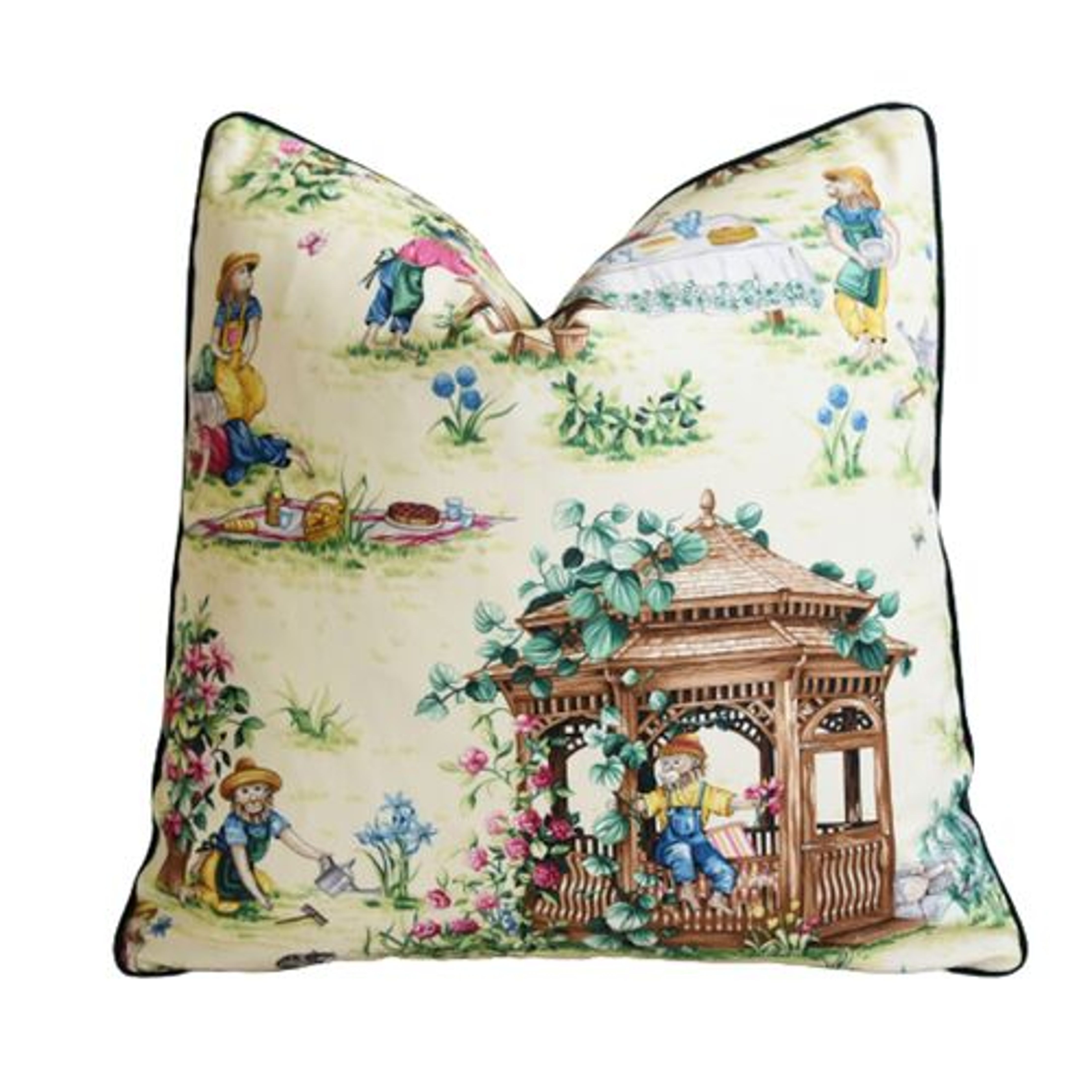 Scalamandre Giardinieri Garden Pillow 2 Scalamandre Giardinieri Garden Pillow