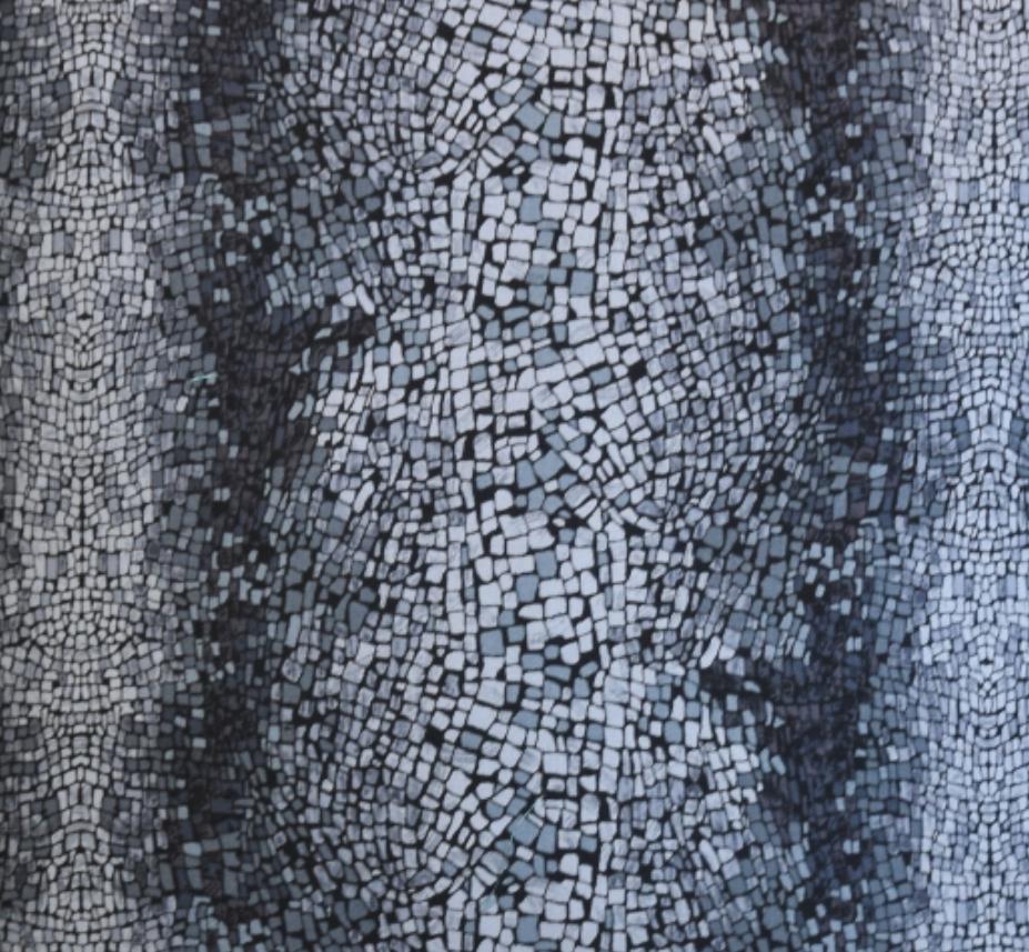 Gray Mosaic Tile Pillows, Pair 3 Gray Mosaic Tile Pillows, Pair