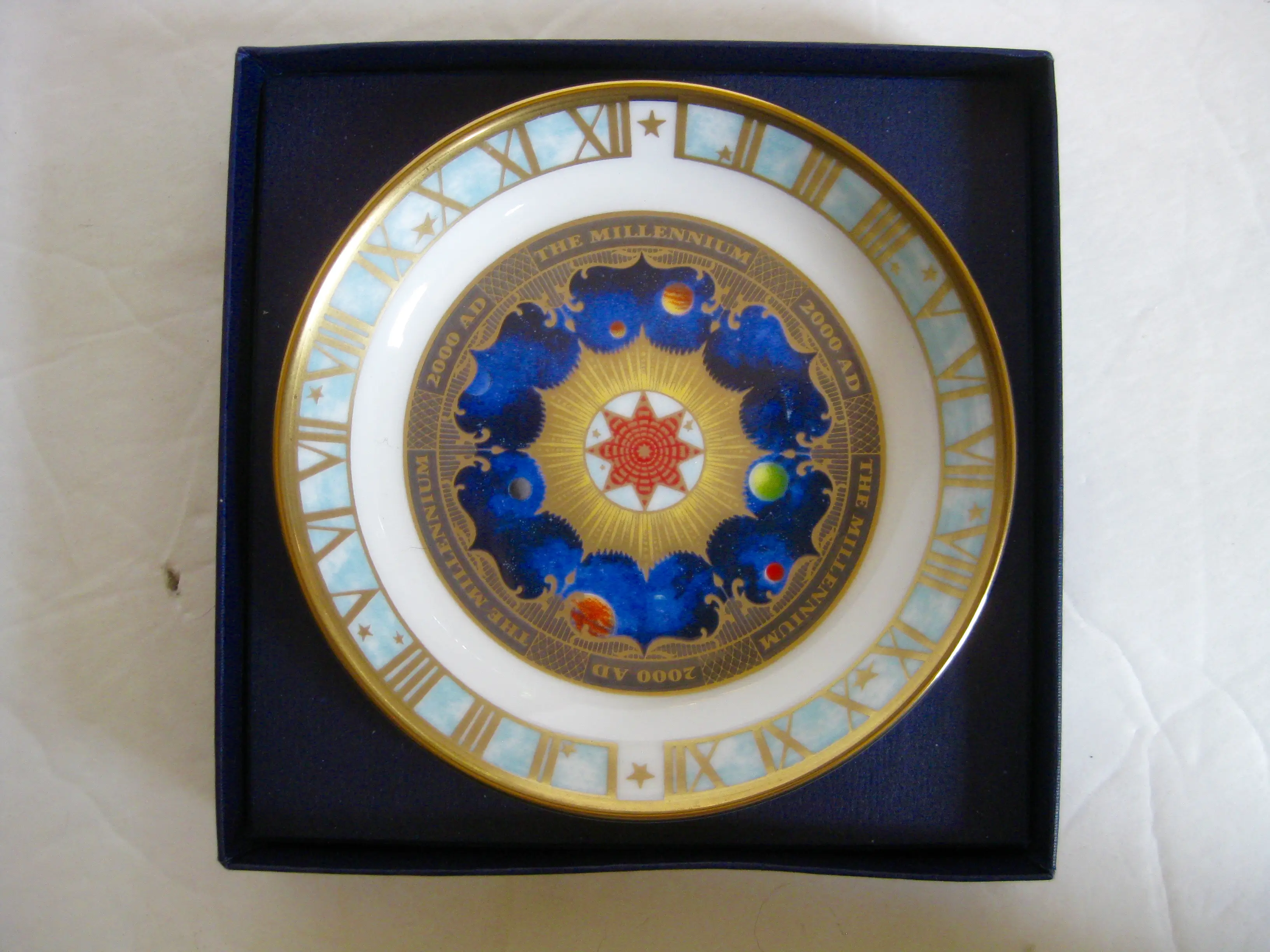 Royal Worcester Millennium Tray w/Box 4 Royal Worcester Millennium Tray w/Box