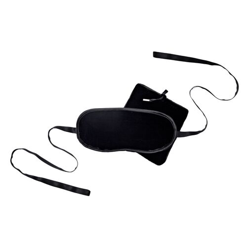 Velvet Eye Mask Set, Black