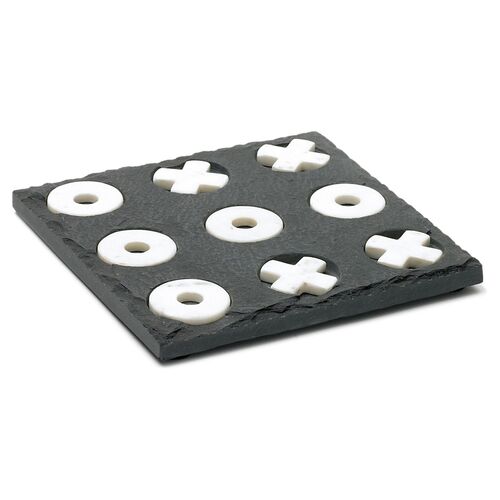 Marble & Slate Tic-Tac-Toe Set