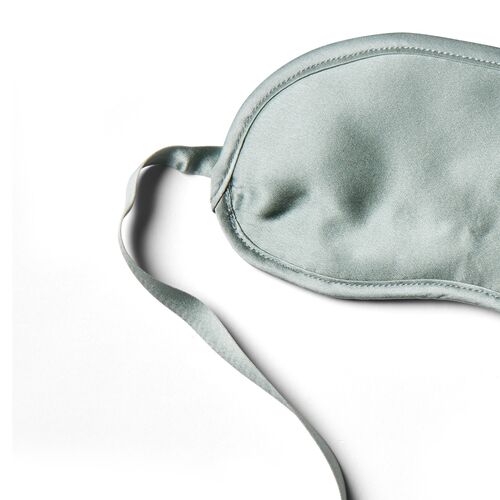 Silk-Filled Eye Mask, Seafoam 2 Silk-Filled Eye Mask, Seafoam