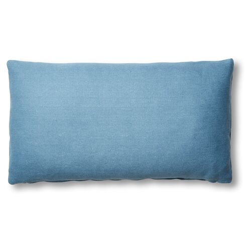 Ada Long Lumbar Pillow, Chambray Linen