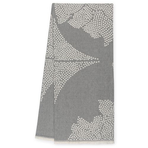 Atlas Reversible Throw, Pewter 1 Atlas Reversible Throw, Pewter