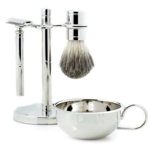 Chrome Shaving Set