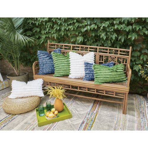 Faye Outdoor Pillow, White 4 Faye Outdoor Pillow, White