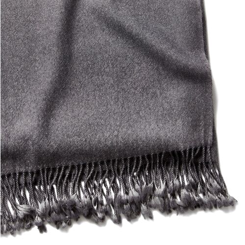 Dip-Dye Throw, Pewter 2 Dip-Dye Throw, Pewter