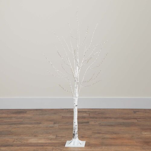 4ft. Pre-Lit Artificial White Birch Tree 11 4ft. Pre-Lit Artificial White Birch Tree