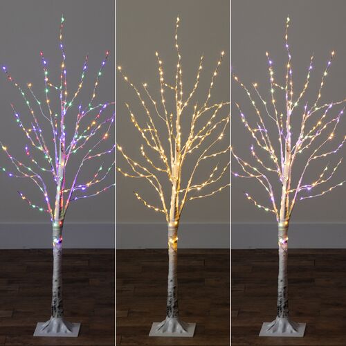 4ft. Pre-Lit Artificial White Birch Tree 12 4ft. Pre-Lit Artificial White Birch Tree