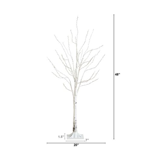 4ft. Pre-Lit Artificial White Birch Tree 2 4ft. Pre-Lit Artificial White Birch Tree